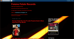 Desktop Screenshot of femme-fatale-records.com