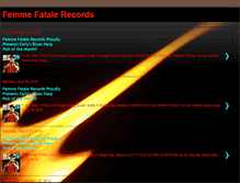 Tablet Screenshot of femme-fatale-records.com